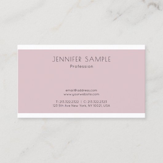 Creative Modern Smart Design Sjabloon Elegant Visitekaartje (Voorkant)