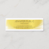 Creative modern, stijlvol design Gold Trendy Plain Mini Visitekaartje (Voorkant)