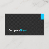 Creative Modern Twill Grid - Black en Sky Blue Visitekaartje (Achterkant)