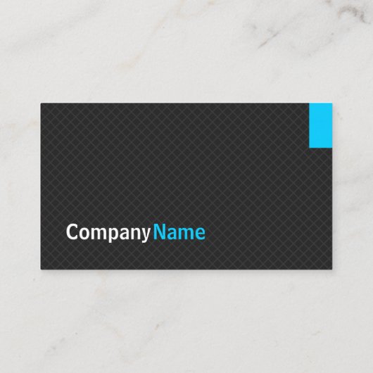 Creative Modern Twill Grid - Black en Sky Blue Visitekaartje (Achterkant)
