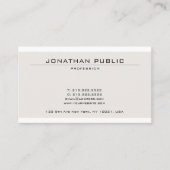 Creative Modish Color Sleek Plain Professional Visitekaartje (Voorkant)