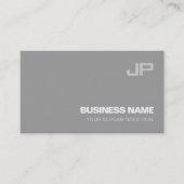 Creative Monogram Design Modern Chic Plain Luxe Visitekaartje (Voorkant)