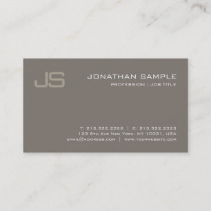 Creative Monogram Design Modern Professional Luxe Visitekaartje