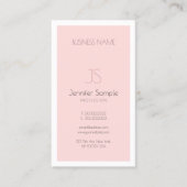Creative Monogram Design Simple Plain Luxe Trendy Visitekaartje (Voorkant)