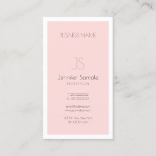 Creative Monogram Design Simple Plain Luxe Trendy Visitekaartje