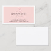 Creative Monogram Simple Design Luxe Professional Visitekaartje (Voorkant / Achterkant)