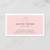Creative Monogram Simple Design Luxe Professional Visitekaartje (Voorkant)