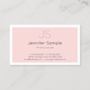 Creative Monogram Simple Design Luxe Professional Visitekaartje