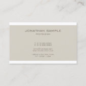 Creative Monogram Simple Professional Plain Luxe Visitekaartje (Achterkant)