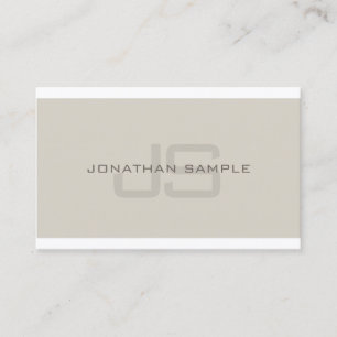 Creative Monogram Simple Professional Plain Luxe Visitekaartje