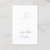 Creative Monogram Slank Luxury Design Trendy Visitekaartje (Voorkant)