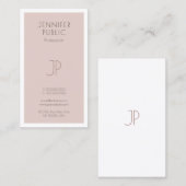 Creative Monogram Trendy Artistic Plain Luxury Visitekaartje (Voorkant / Achterkant)