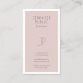 Creative Monogram Trendy Artistic Plain Luxury Visitekaartje (Voorkant)