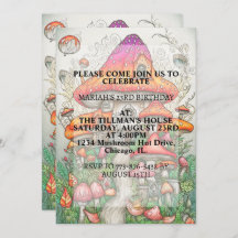 Creative Mushroom Woning Art Verjaardagsfeest