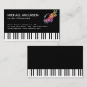 Creative Music-hoofdtelefoon | Toetsenbord Visitekaartje (Voorkant / Achterkant)