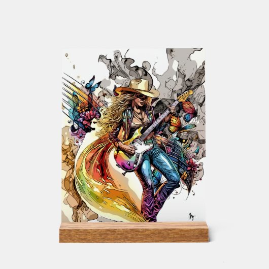 Creative Music Mozaïek 8x10 Prints Acryl Bord (Voorkant)