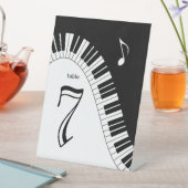 Creative Musicians Piano Key Table Number Reclamebord Met Voetstuk (Insitu)