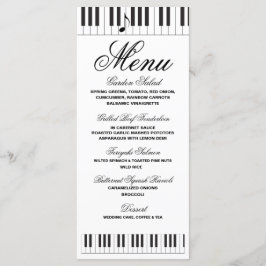 Creative Musicians Piano Keys Weddenschap Menu