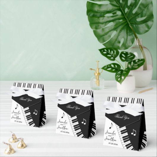 Creative Musicians Piano Keys Wedding Bedankdoosjes (Meervoudige)