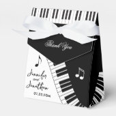 Creative Musicians Piano Keys Wedding Bedankdoosjes (Voorkant Zijde)
