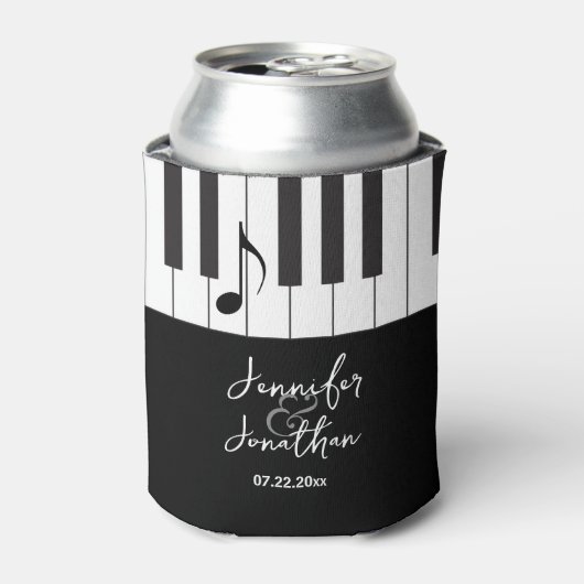 Creative Musicians Piano Keys Wedding Blikjeskoeler (Blikje Voorkant)