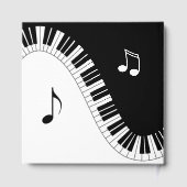 Creative Musicians Piano Keys Wedding Gastenboek (Achterkant)