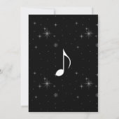 Creative Musicians Piano Keys Wedding Kaart (Achterkant)