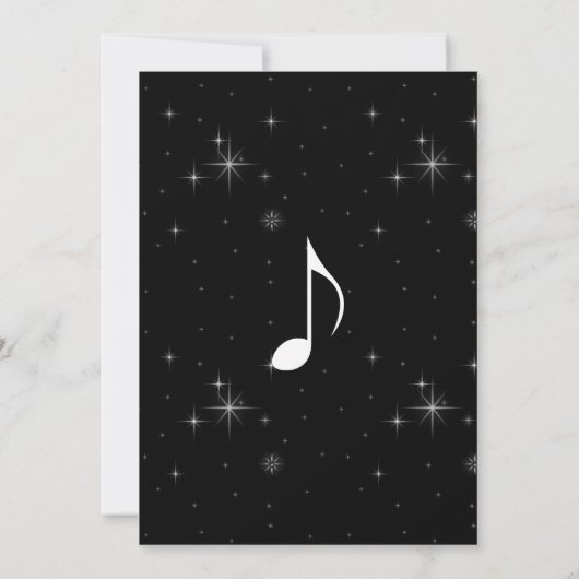 Creative Musicians Piano Keys Wedding Kaart (Achterkant)