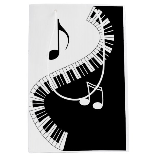 Creative Musicians Piano Keys Wedding Medium Cadeauzakje (Voorkant)