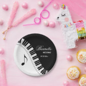 Creative Musicians Piano Keys Wedding Papieren Bordje (Feest)