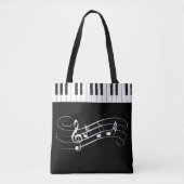 Creative Musicians Piano Keys Wedding Tote Bag (Voorkant)