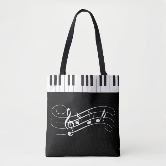 Creative Musicians Piano Keys Wedding Tote Bag (Voorkant)