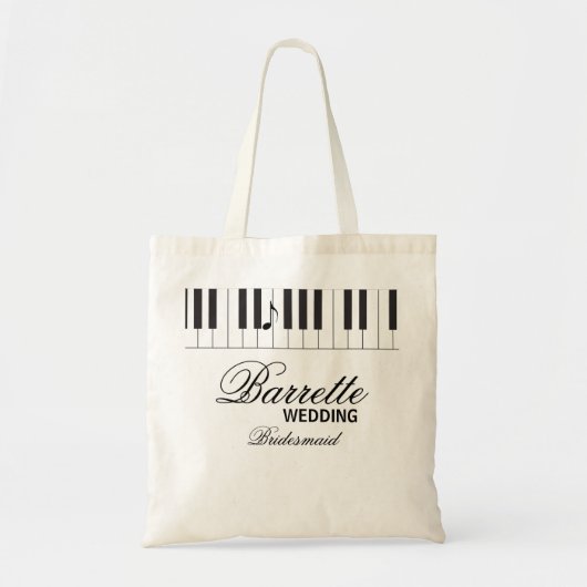 Creative Musicians Piano Keys Wedding Tote Bag (Voorkant)