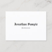 Creative Nostalgic Classic look Old English Text Visitekaartje (Voorkant)