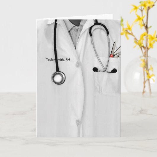 Creative Nurse Afstuderen Congrates Kaart (Gele Bloem)