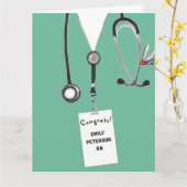 Creative Nurse Afstuderen Kaart (Gele Bloem)