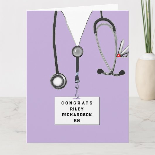 Creative Nurse Afstuderen Kaart (Voorkant)