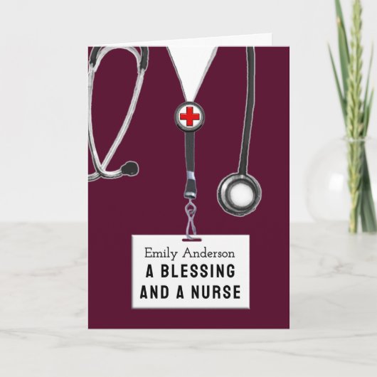 Creative Nurse Afstuderen Kaart (Voorkant)