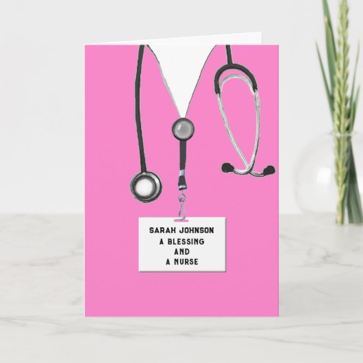 Creative Nurse Afstuderen Kaart (Voorkant)