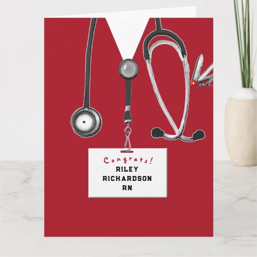 Creative Nurse Afstuderen Kaart (Voorkant)