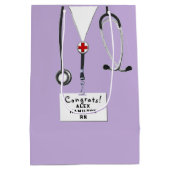 Creative Nurse Afstuderen Medium Gift Bag Medium Cadeauzakje (Achterkant)