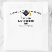 Creative Nurse Afstuderen Rechthoekige Sticker (Tas)