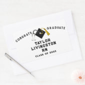 Creative Nurse Afstuderen Rechthoekige Sticker (Envelop)