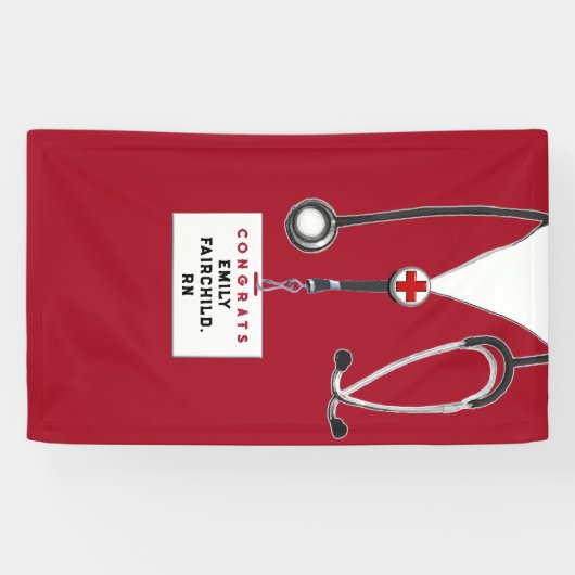 Creative Nurse Afstuderen Spandoek (Horizontaal)