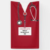 Creative Nurse Afstuderen Spandoek (Verticaal)