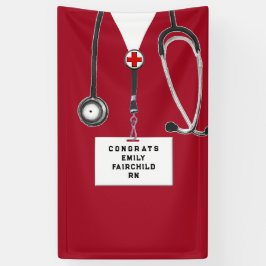Creative Nurse Afstuderen Spandoek
