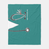 Creative Nurse Fleece Blanket (Voorkant)