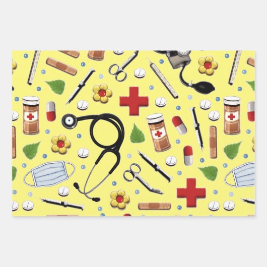 Creative Nurse Gift Inpakpapier Vel (Voorkant 3)