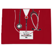 Creative Nurse Graduation Large Gift Bag Groot Cadeauzakje (Voorkant)
