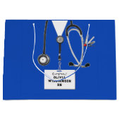 Creative Nurse Graduation Large Gift Bag Groot Cadeauzakje (Voorkant)
